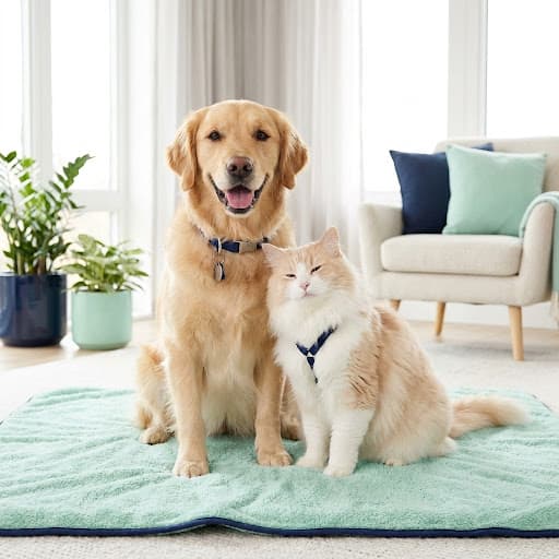 Happy pets illustration